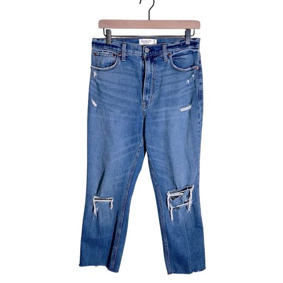 ABERCROMBIE AND FITCH ankle straight ultra high rise 8 - Picture 1 of 7